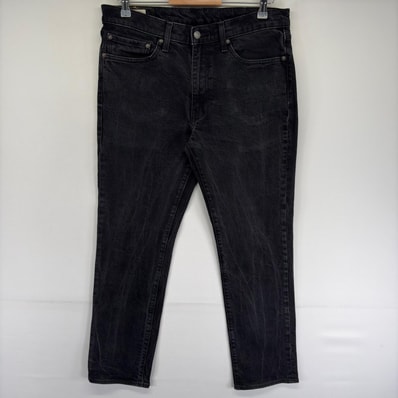古着 リーバイス Levi's デニム パンツ デニムパンツ 511 ジップ 5ポケット Gパン ブラックデニム W34 L30 ブラック系 メンズ