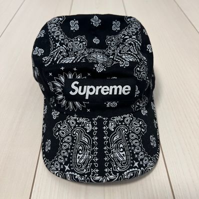 Supreme Bandana Camp Cap "Black"