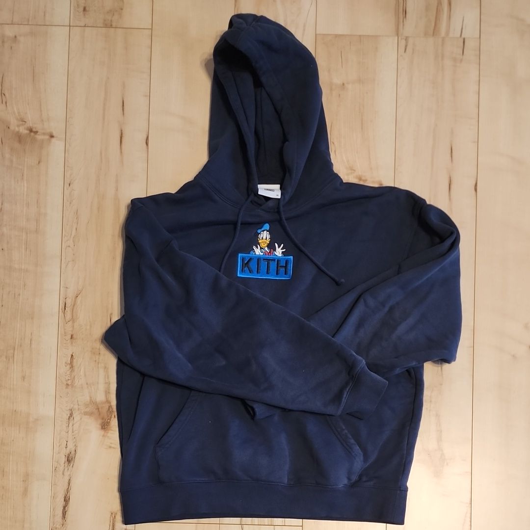 Kith x Disney Mickey & Friends Cyber Monday Donald Duck Classic Logo Hoodie "Nocturnal"