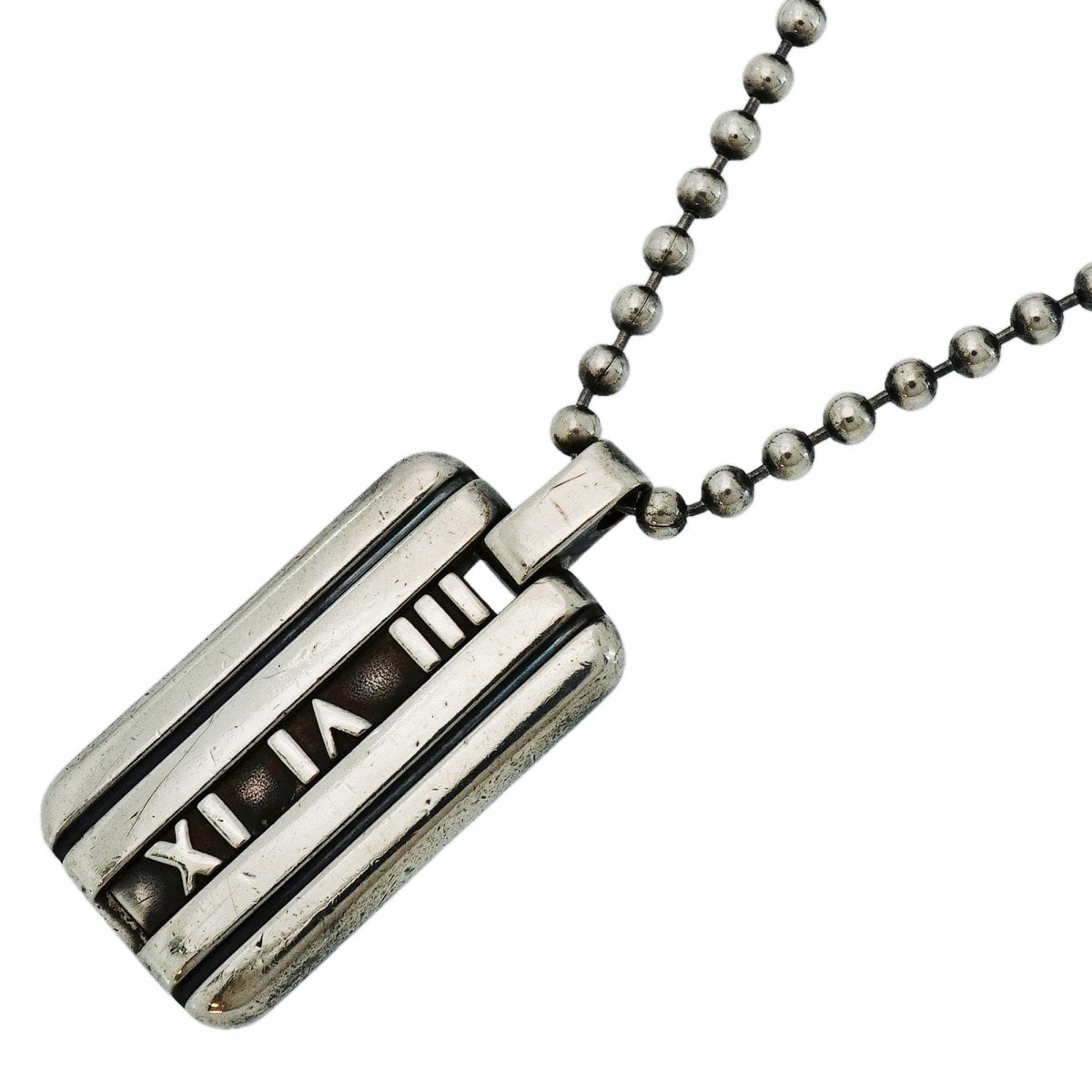 【6jdb0452-k】ティファニー ネックレス アトラス シルバー925【中古】メンズ レディース ユニセックス