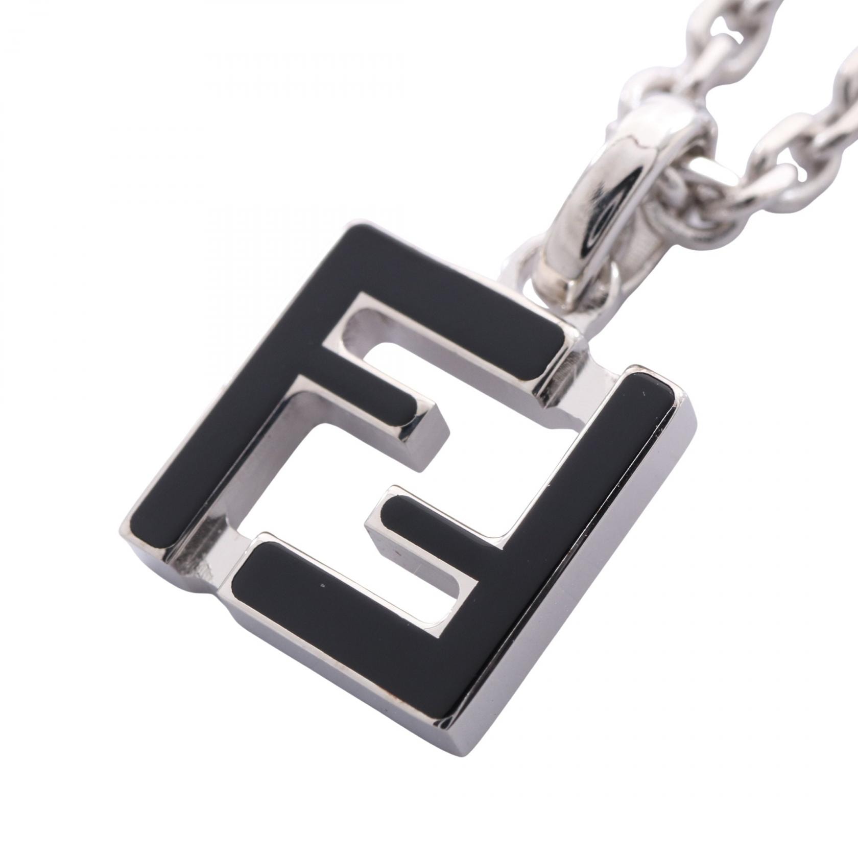 フェンディ FENDI FF ネックレス ジュエリー メタル レディース シルバー系 / ブラック系 7AK013B09F0VD1 【新品】