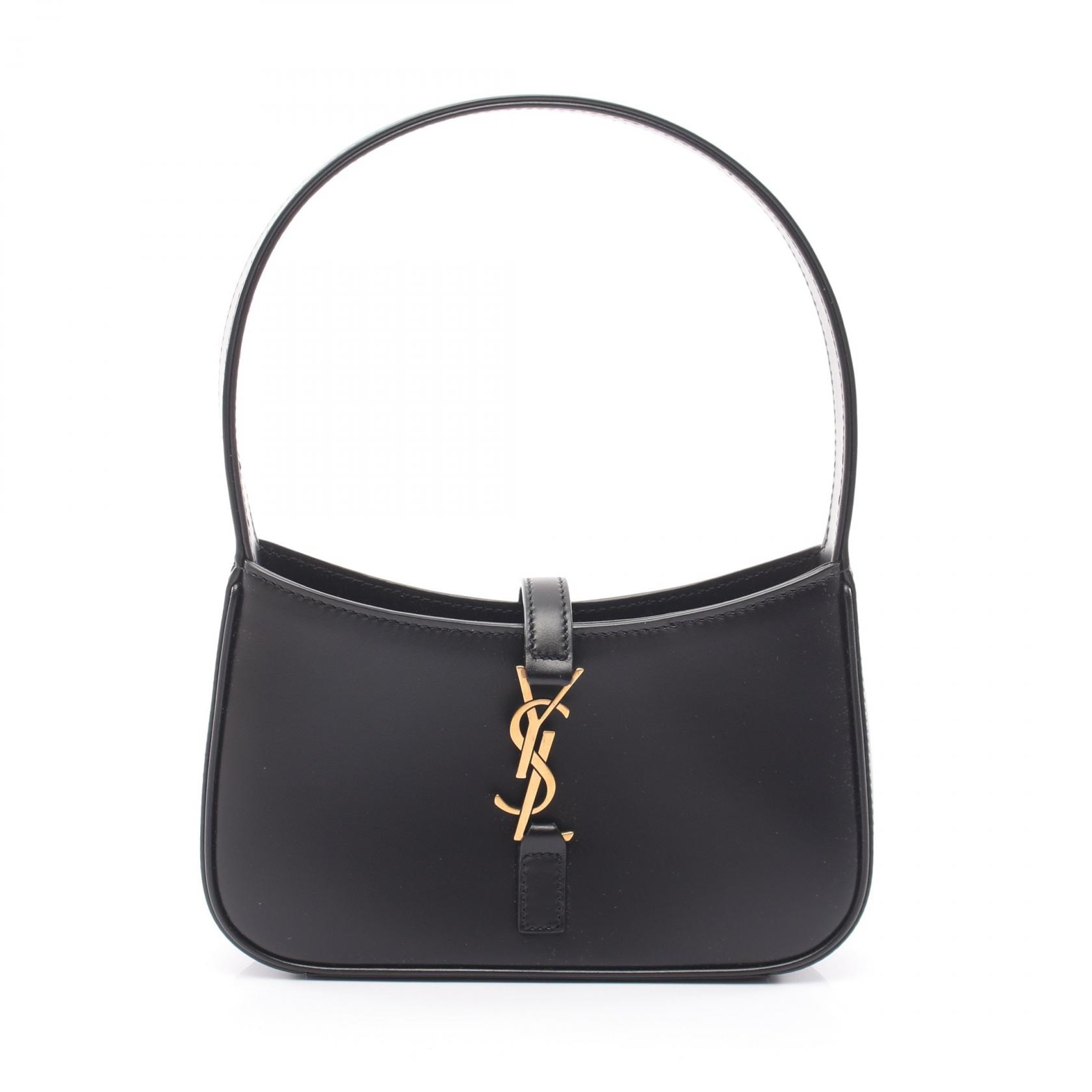 サンローランパリ SAINT LAURENT PARIS ミニ ホーボー LE 5 A 7 ハンドバッグ バッグ レザー レディース ブラック系 7103182R20W1000 【新品】