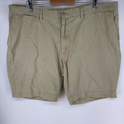 古着 ポロ・ラルフローレン POLO RALPH LAUREN ショートパンツ チノパン ワンポイントロゴ ジップ ショーツ w42 ベージュ系 メンズ