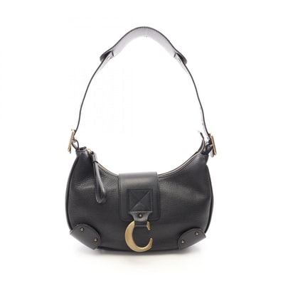 クロエ Chloe C金具 ショルダーバッグ バッグ レザー レディース ブラック系 【中古】