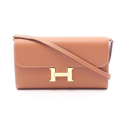 エルメス HERMES コンスタンス ロング トゥーゴー ショルダーバッグ バッグ レザー エバーカラー エバーカラー ゴールド K刻印(2025年製造) レディース ブラウン系 【中古】