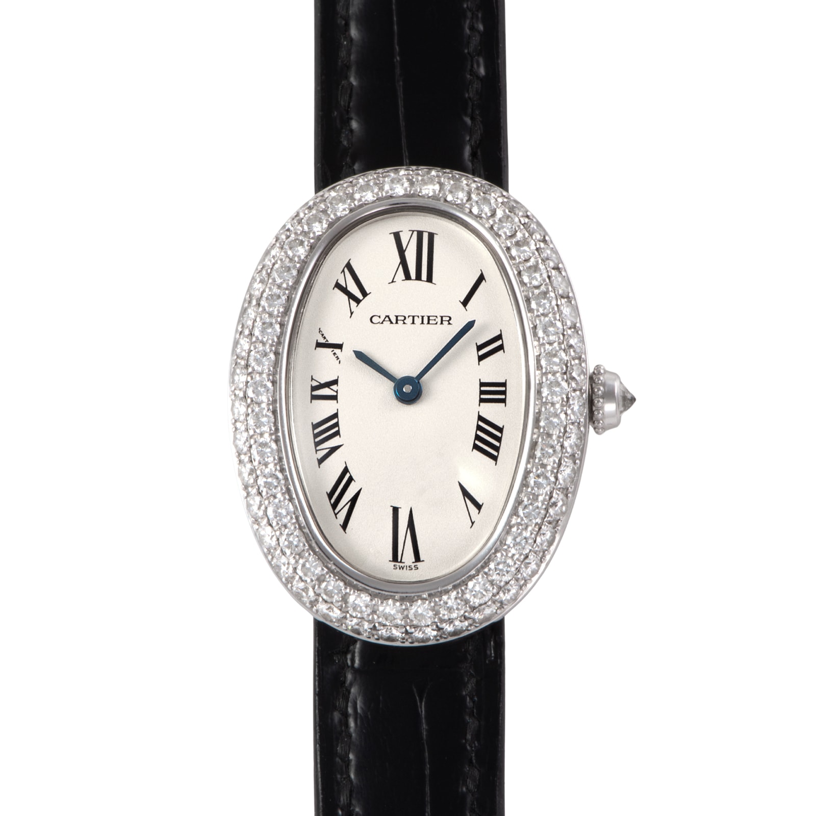Cartier カルティエ ベニュワールSM WB509751 ベゼルダイヤ K18WG【中古】