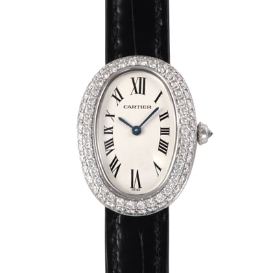 Cartier カルティエ ベニュワールSM WB509751 ベゼルダイヤ K18WG【中古】