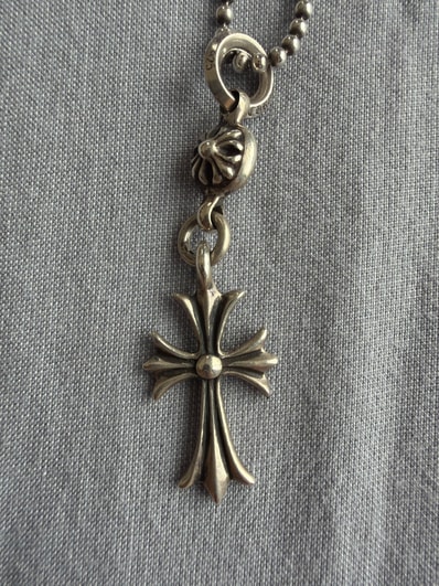 Chrome Hearts 1 Ball Tiny CH Cross Charm "Silver"
