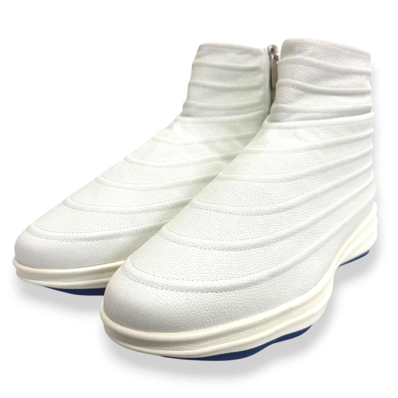 美品 ヴァレクストラ ハイカットスニーカー LOVEGROVE ホワイト 43