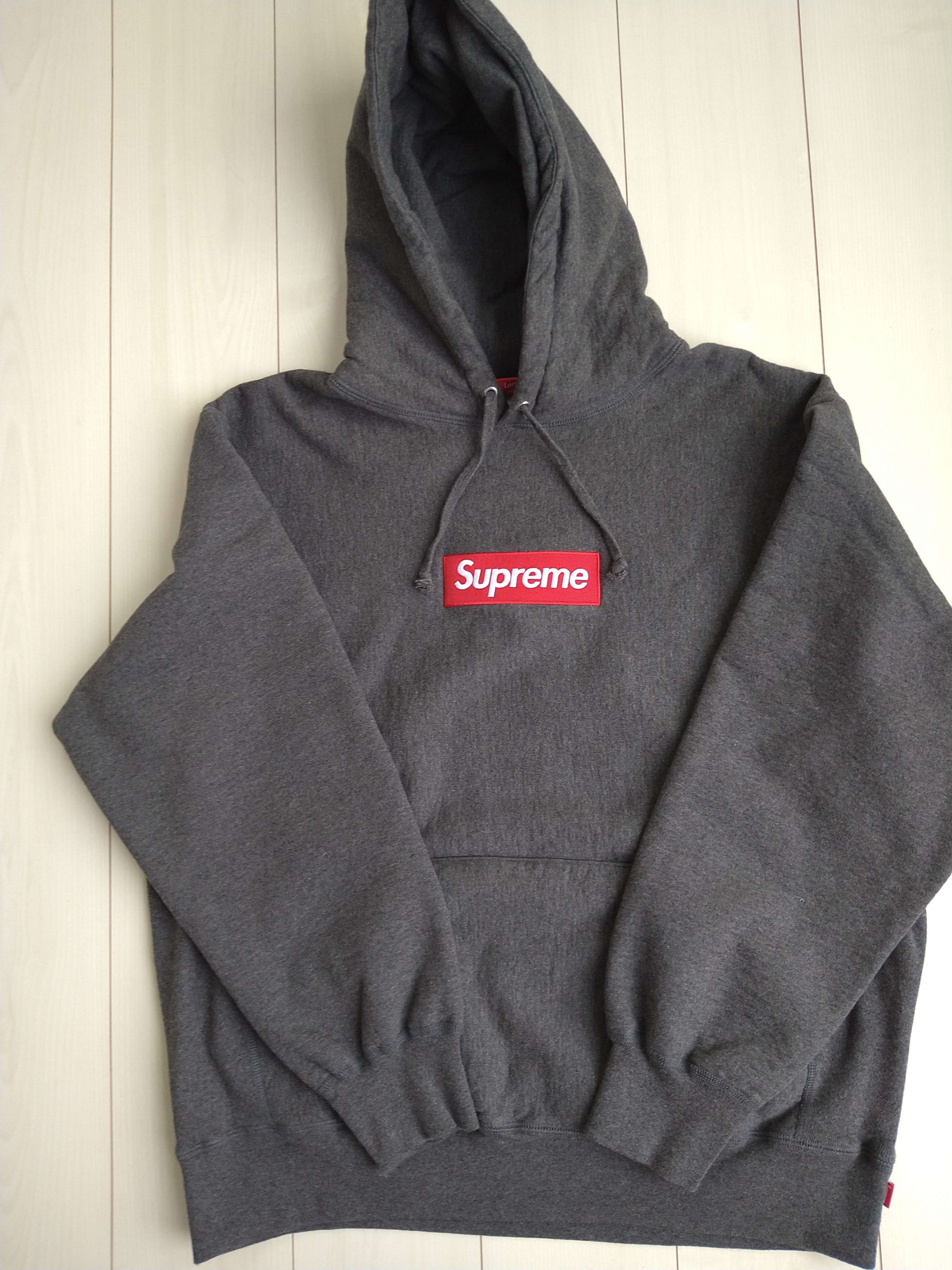 Supreme Box Logo Hooded Sweatshirt "Charcoal" (21FW)