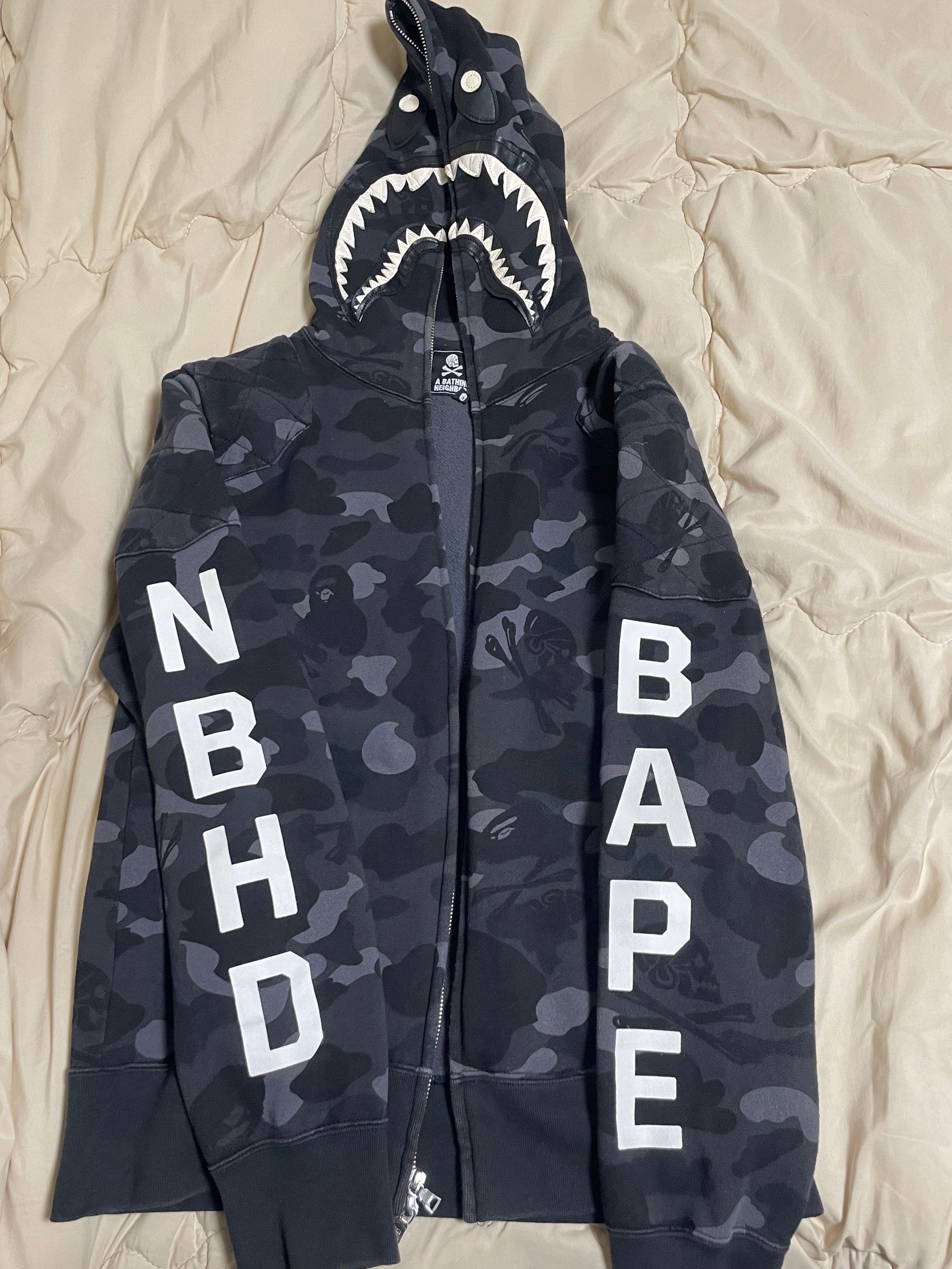 A BATHING APE ネイバーフッド シャーク パーカー