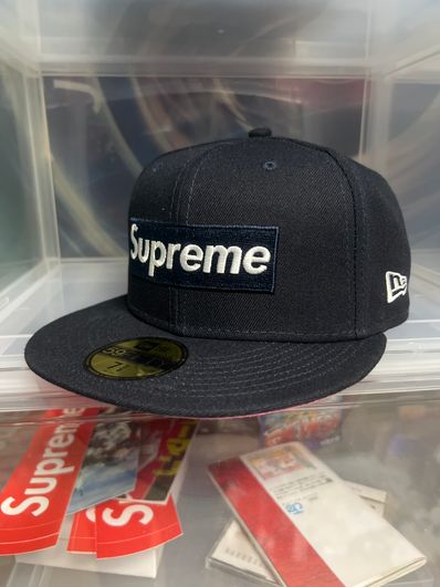 Supreme No Comp Box Logo New Era "Navy"