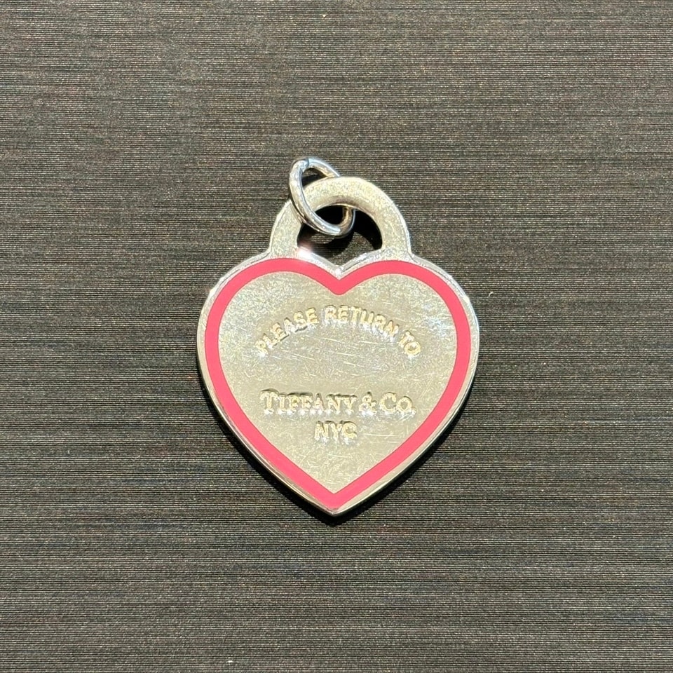 TIFFANY&Co. ティファニー リターン トゥ ハートタグ チャーム SV925 ペンダントトップ シルバー925 シルバー ピンク  レディース【中古】