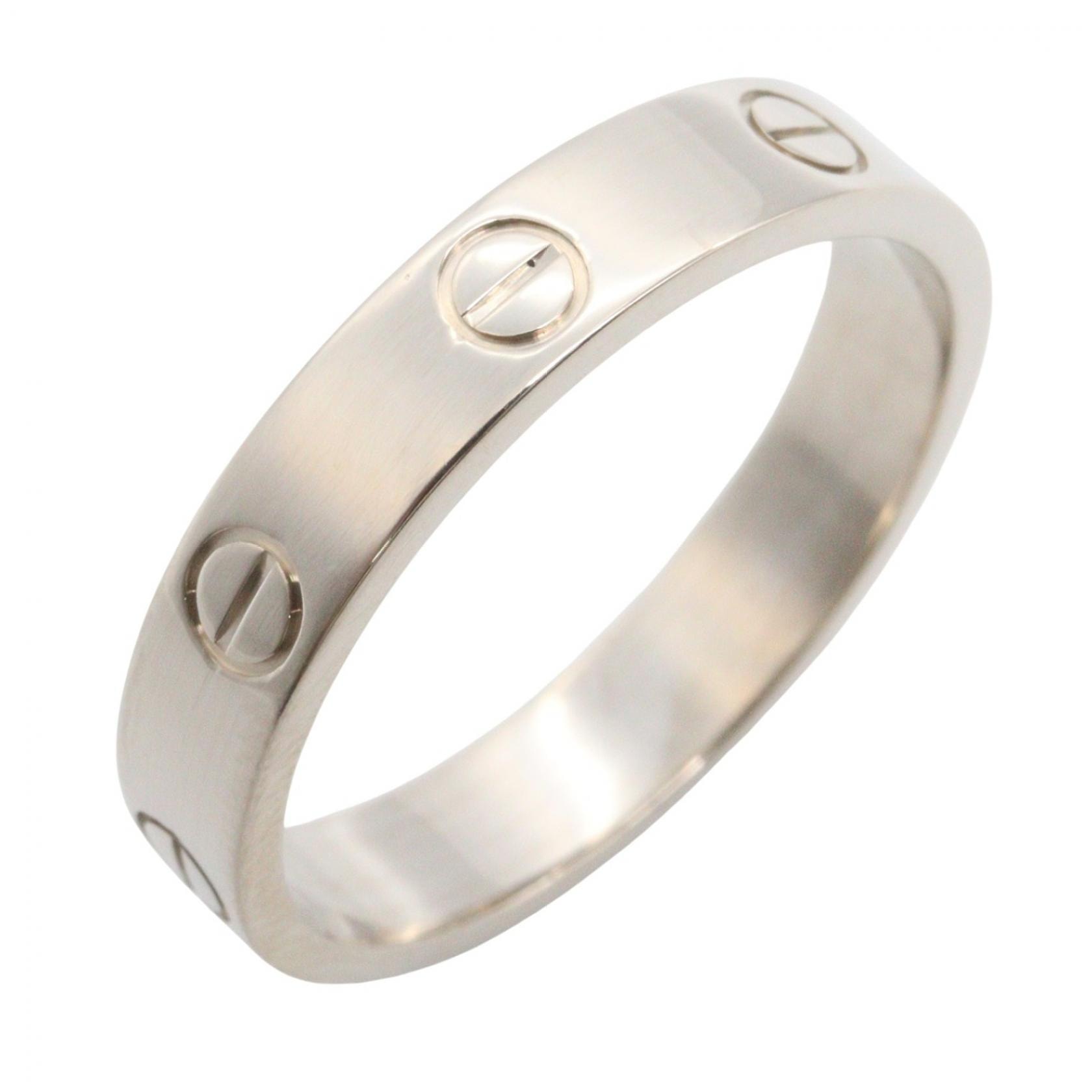 カルティエ CARTIER ラブリング リング・指輪 ジュエリー K18WG(ホワイトゴールド) メンズ レディース シルバー系 B4084700 【中古】