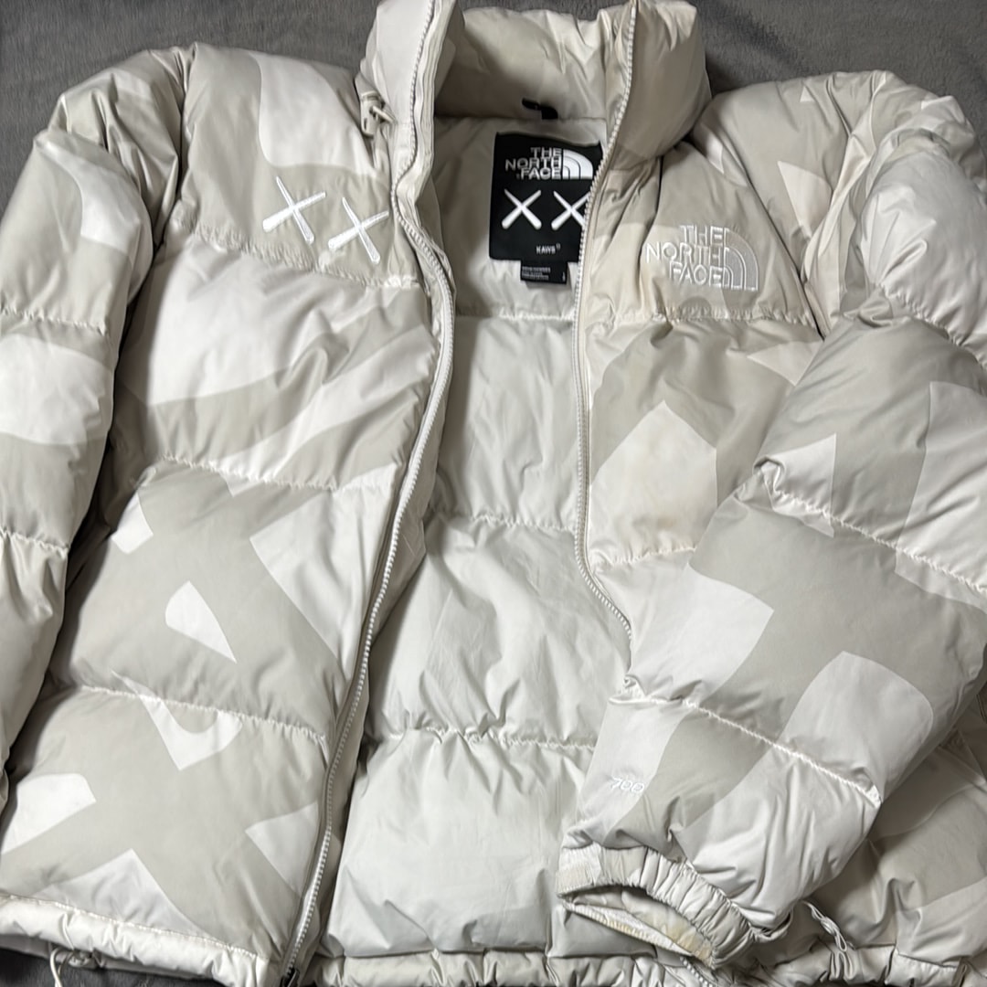 The North Face Kaws Retro 1996 Nuptse Jacket "Moonlight Ivory"