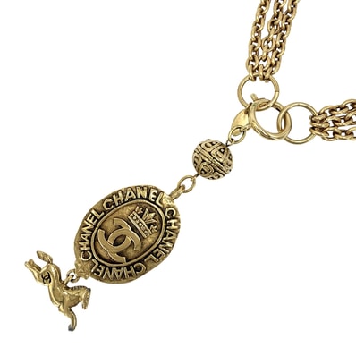 CHANEL シャネル ネックレス ココマーク ロングネックレス アクセサリー GP ゴールド レディース 約191.5g【中古品】