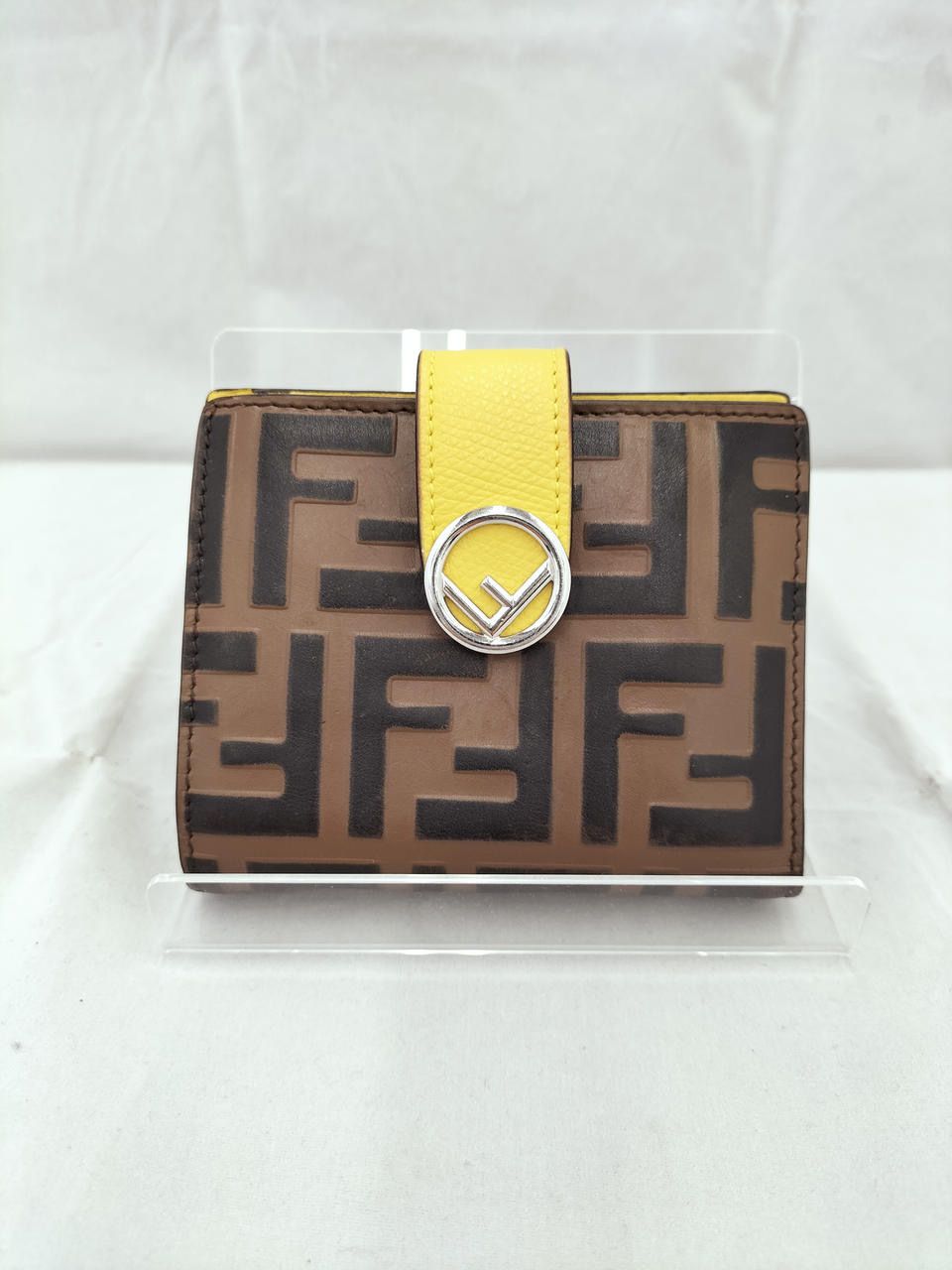 FENDI F is Fendi Bi-fold Wallet Leather "Yellow"