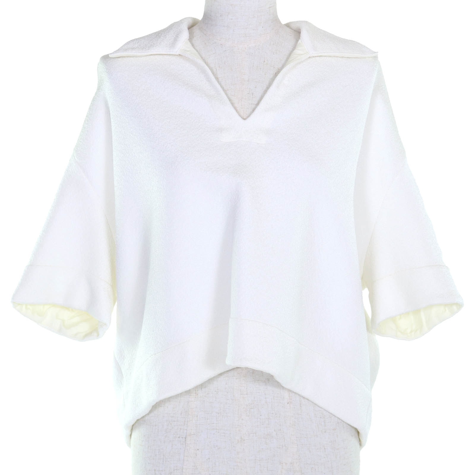 美品 ジルサンダー プルオーバー ホワイト レディース 34 J02GL0108