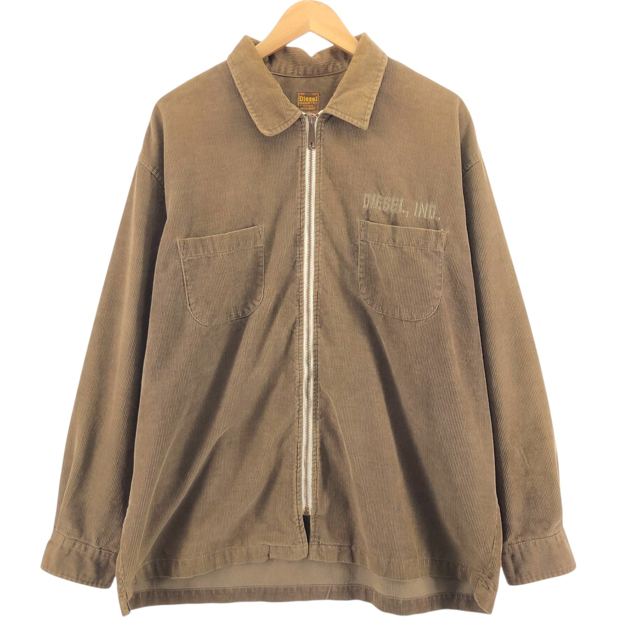 古着 90年代 ディーゼル DIESEL 長袖 コーデュロイシャツ イタリア製 メンズXL相当 ヴィンテージ/eaa524703