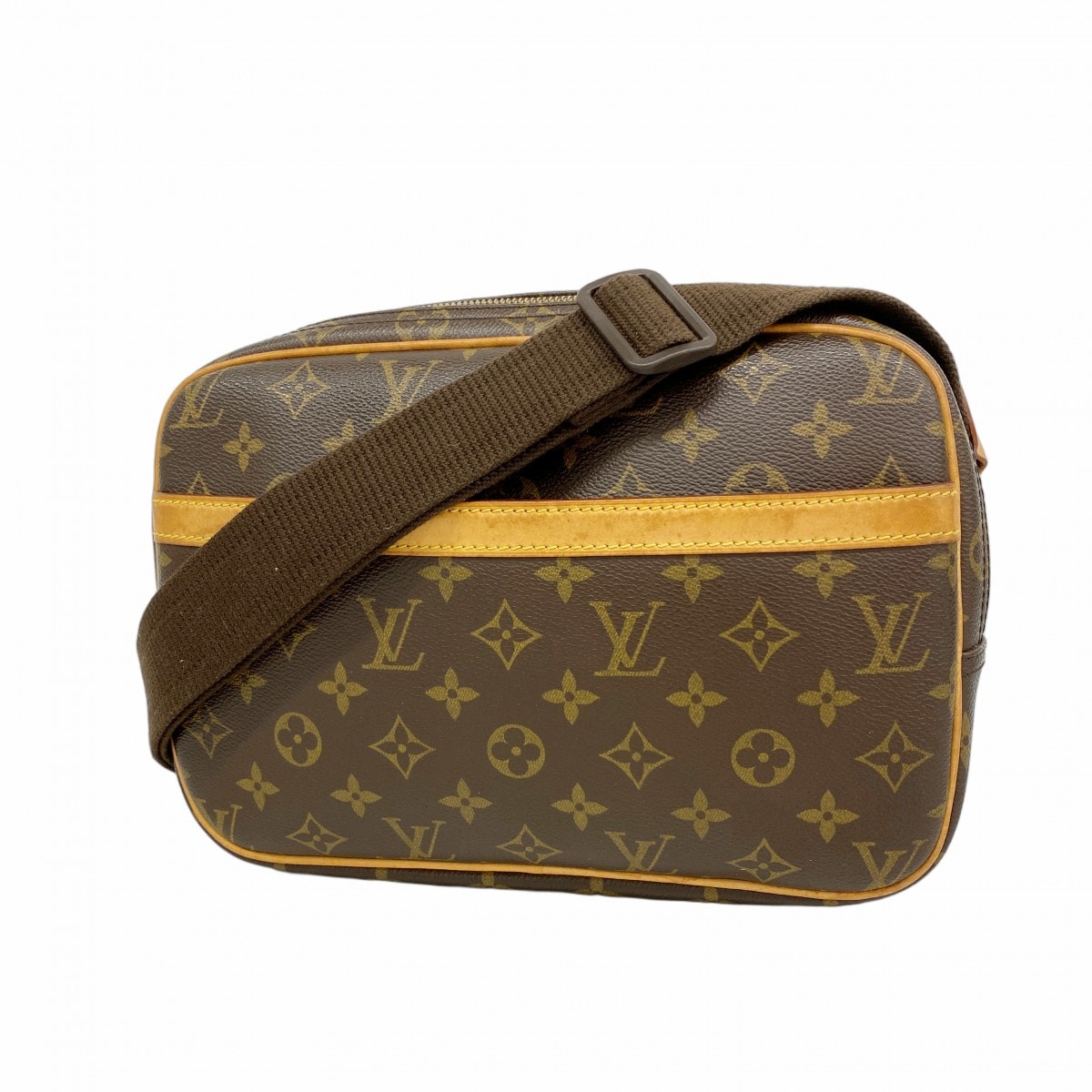 【6de5509】ルイヴィトン ショルダーバッグ モノグラム リポーターPM M45254 ブラウン【中古】レディース