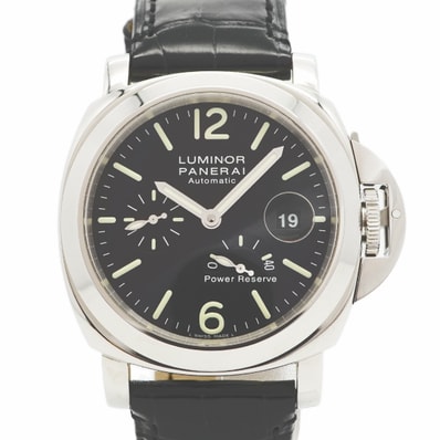 ★最終価格★SALE【6wcd0336】オフィチーネパネライ ルミノール パワーリザーブ PAM00090 黒文字盤【中古】腕時計 メンズ