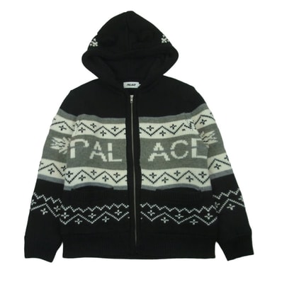PALACE Loves Me Hooded Knit "Black"