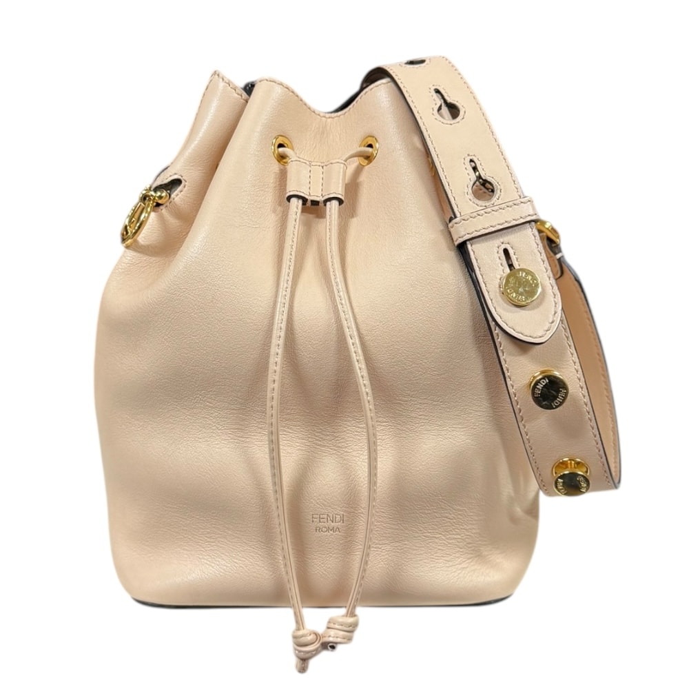 フェンディ モントレゾール ショルダーバッグ レザー 8BT298 ベージュ レディース FENDI  中古