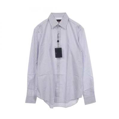 ルイ・ヴィトン LOUIS VUITTON ストライプ 長袖 衣料品 トップス コットン メンズ ホワイト系 / ブルー系 RM182F HDR HFS8PW 【中古】