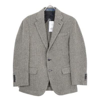 ポロ ラルフローレン MNPOSPC27620120 ブラック×クリーム ウール混紡ソフトテーラードヘリンボーンジャケット 36S