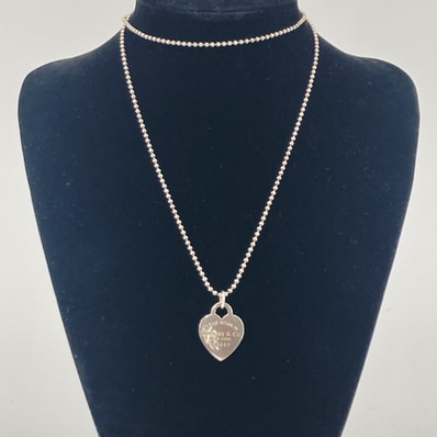 TIFFANY&Co.(ティファニー) ハートタグ Ag925 ネックレス 23.82g シルバー