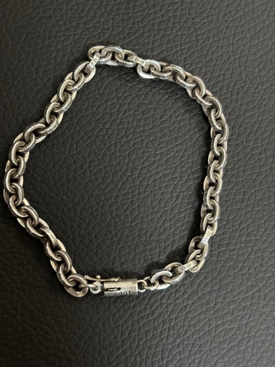 Chrome Hearts Paper Chain Bracelet "Silver"