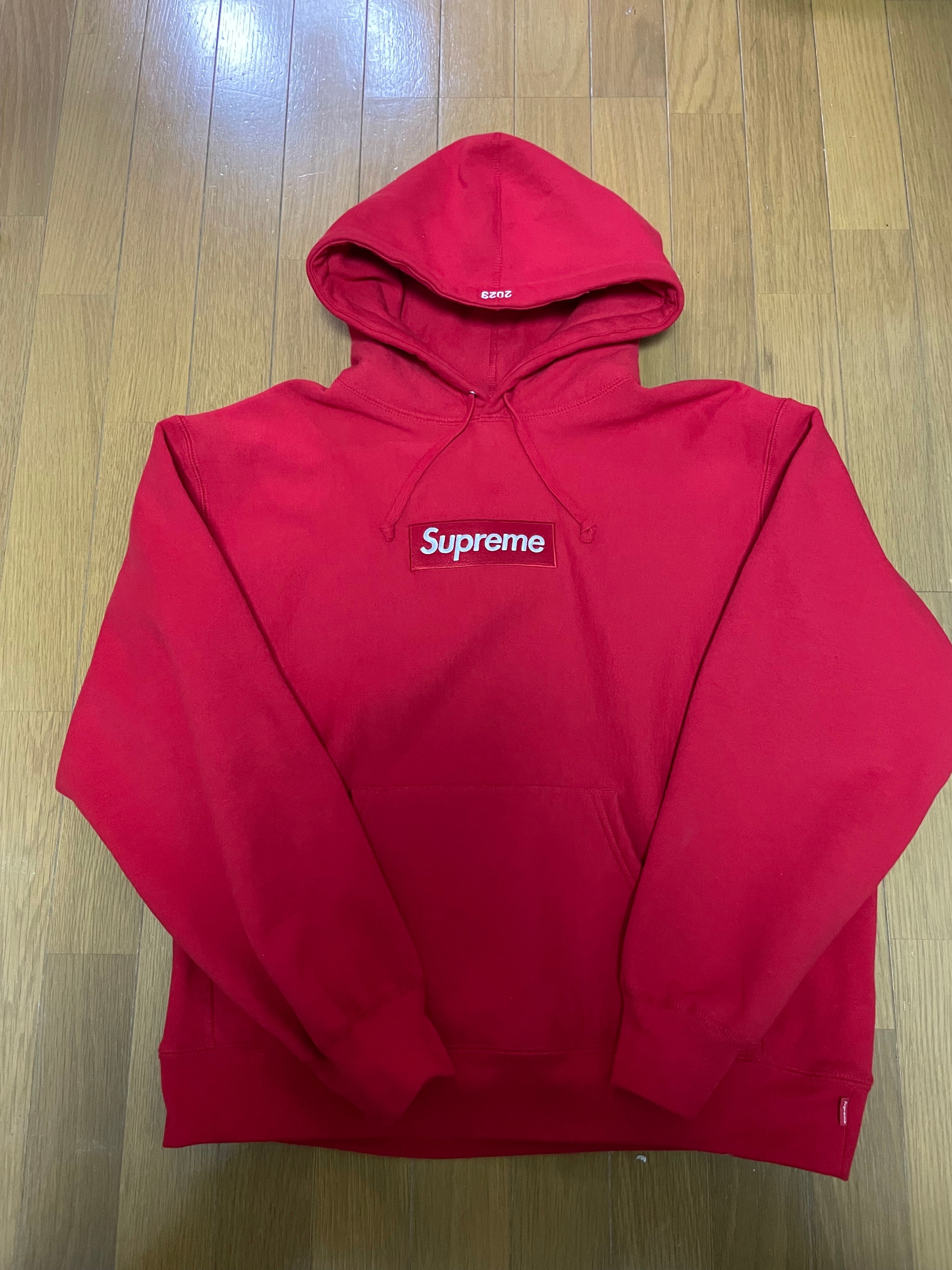 Supreme Box Logo Hooded Sweatshirt "Red" (23FW)