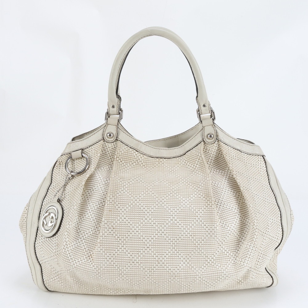 ■極美品 グッチ ディアマンテスーキー グッチシマ ストロー 211943