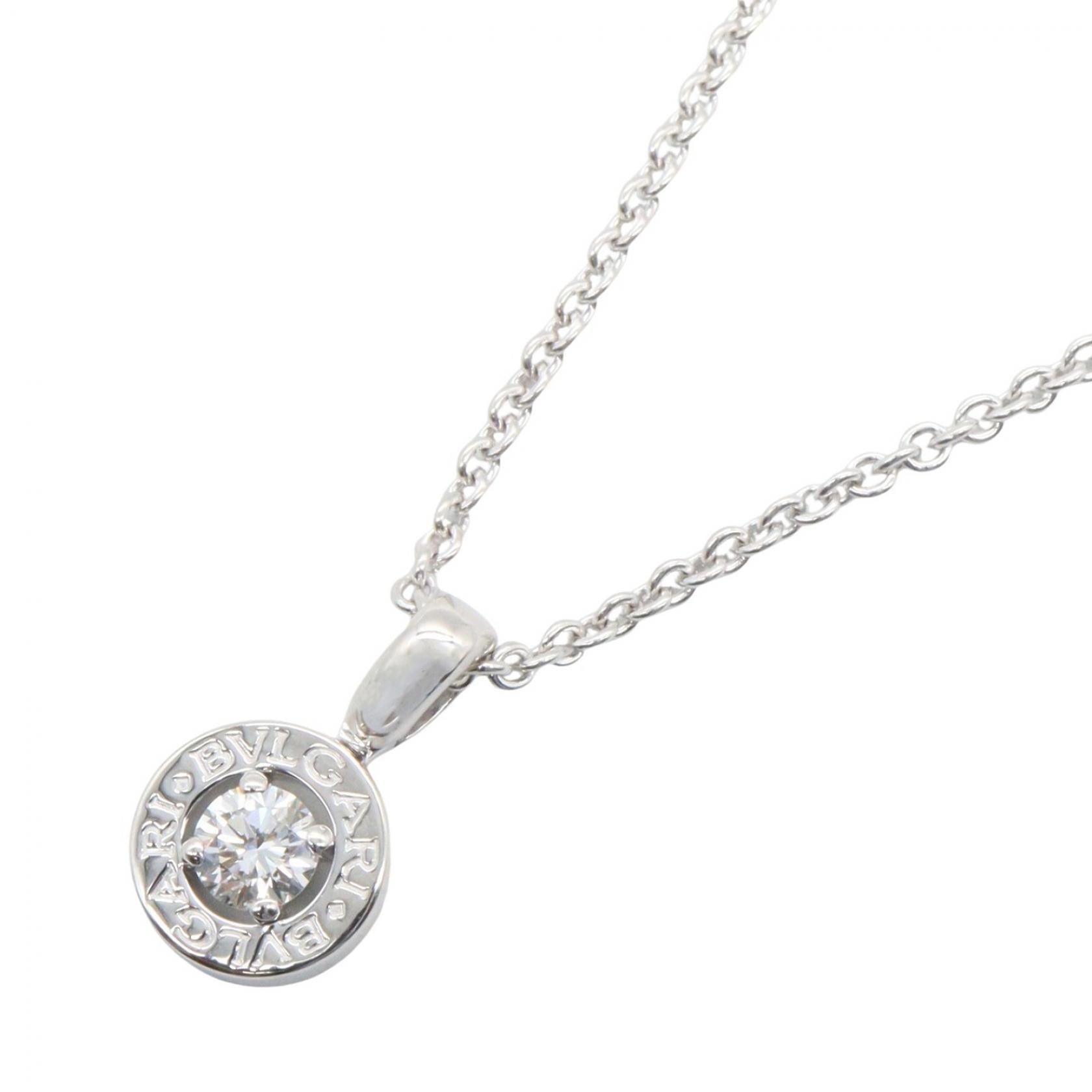 ブルガリ BVLGARI ブルガリ ブルガリ 1PD ネックレス ネックレス ジュエリー K18WG(ホワイトゴールド) ダイヤモンド レディース シルバー系 / クリア系 【中古】