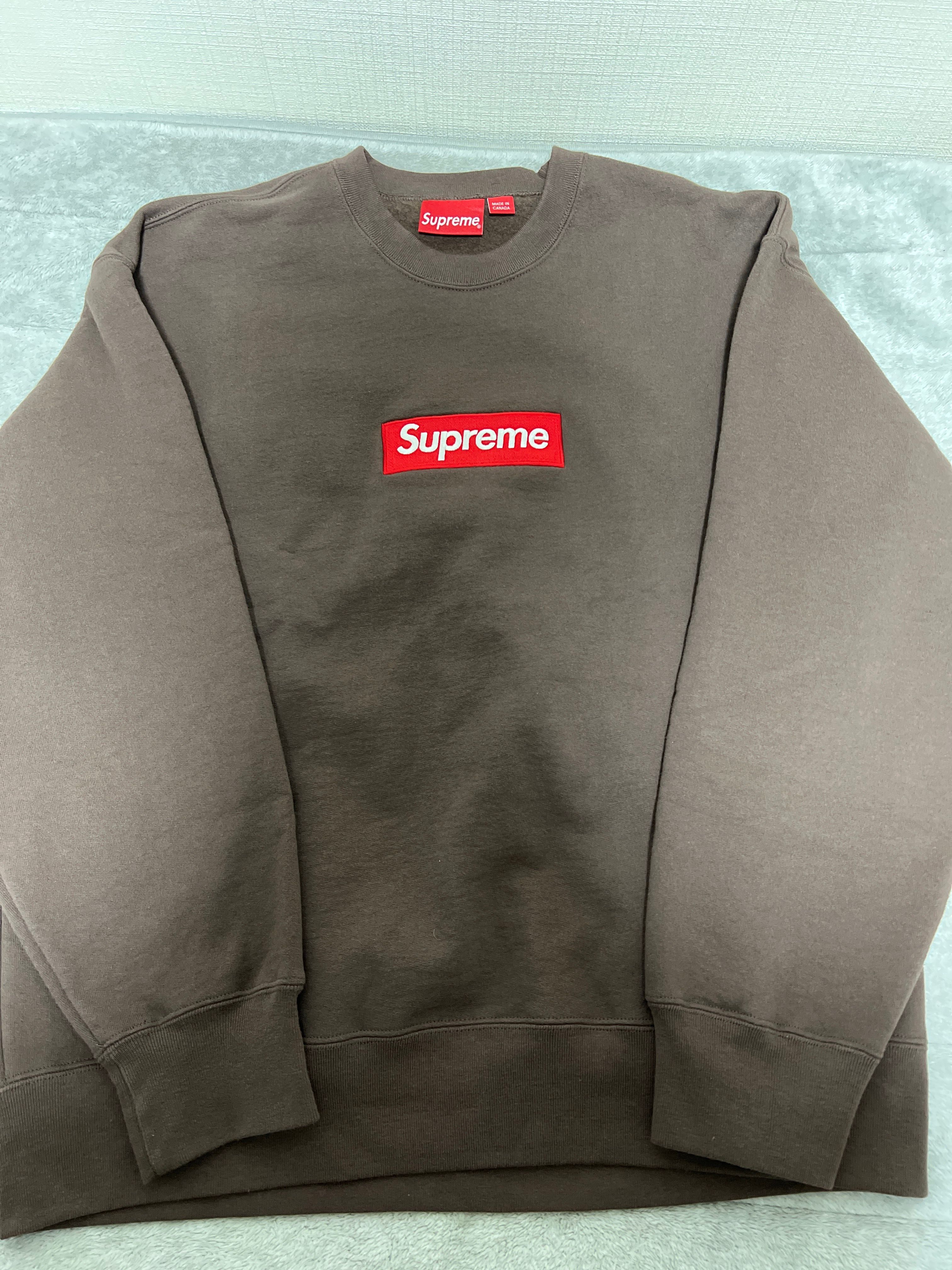 Supreme Box Logo Crewneck "Brown" (22FW)