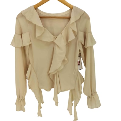 26ss CHIFFON RUFFLE ブラウス【1143274834274】