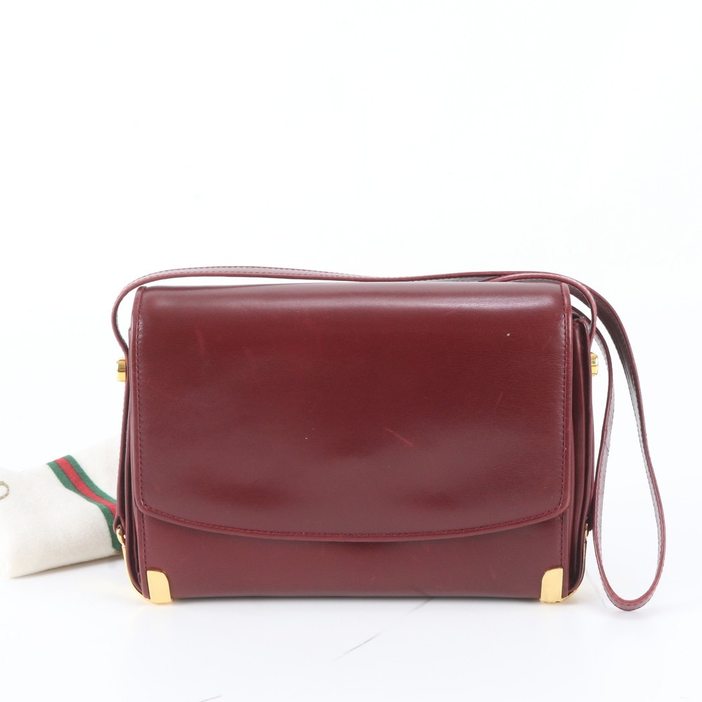 ■美品 グッチ ショルダーバッグ レザー