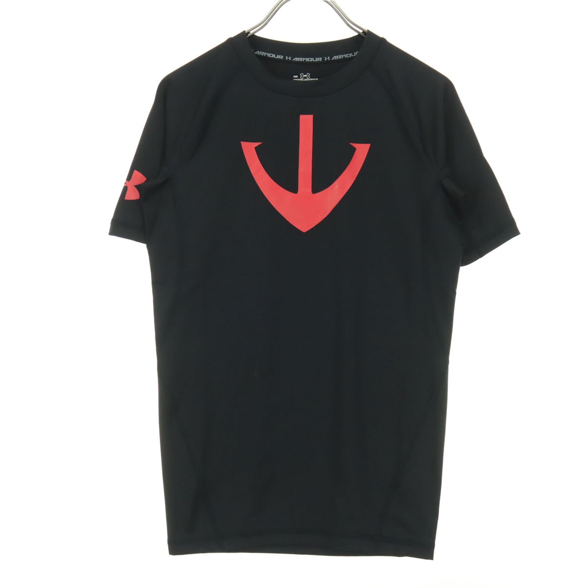 UNDER ARMOUR アンダーアーマー 宇宙戦艦ヤマト コラボ ロゴプリント 半袖 Tシャツ MD ブラック 外袋付属