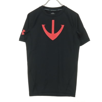 UNDER ARMOUR アンダーアーマー 宇宙戦艦ヤマト コラボ ロゴプリント 半袖 Tシャツ MD ブラック 外袋付属