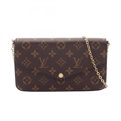 ルイ・ヴィトン LOUIS VUITTON ポシェットフェリシー モノグラム フューシャ ショルダーバッグ バッグ PVCコーティングキャンバス レディース ブラウン系 M81896 【中古】