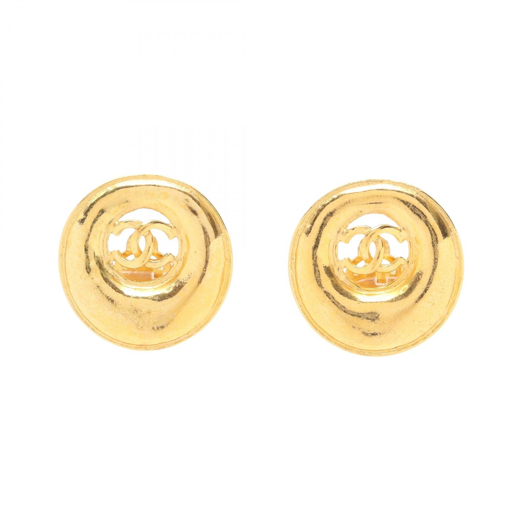 シャネル CHANEL ココマーク イヤリング ジュエリー GP(ゴールドメッキ) レディース ゴールド系 【中古】