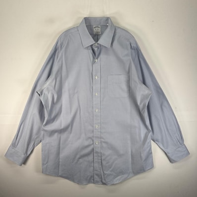 古着 ブルックスブラザーズ Brooks Brothers 長袖シャツ 胸ポケット REGENT XL ブルー系 無地 メンズ