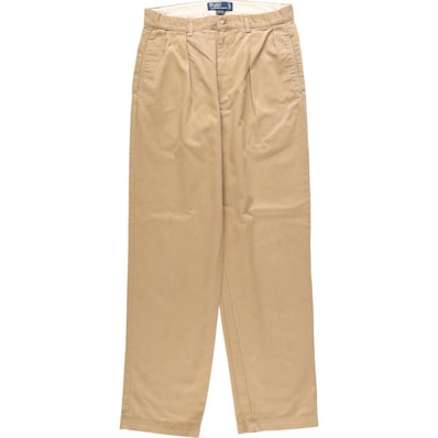 古着 ラルフローレン Ralph Lauren POLO by Ralph Lauren ANDREW PANT ツータック チノパンツ メンズw32相当/eaa664667