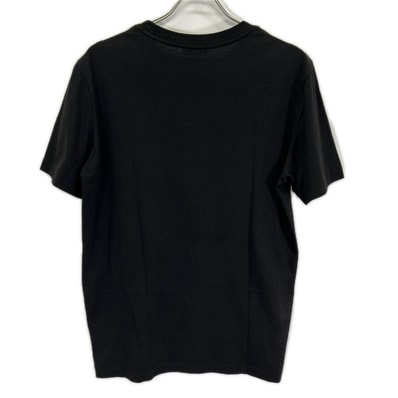 モンクレール 22SS I20918C00016 ブラック フロッキーロゴ クルーネックTシャツ S