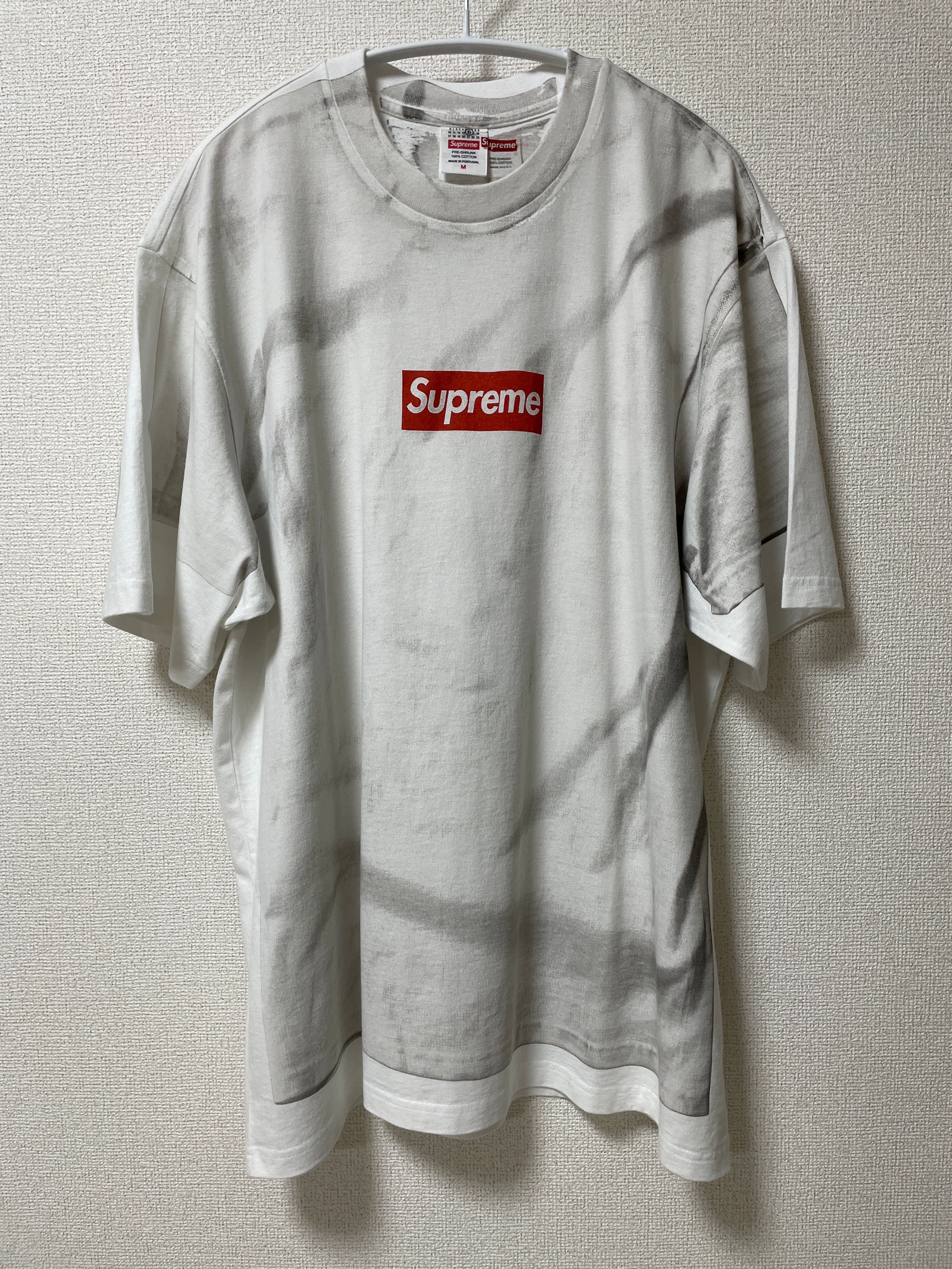 Supreme x MM6 Maison Margiela Box Logo Tee "White"