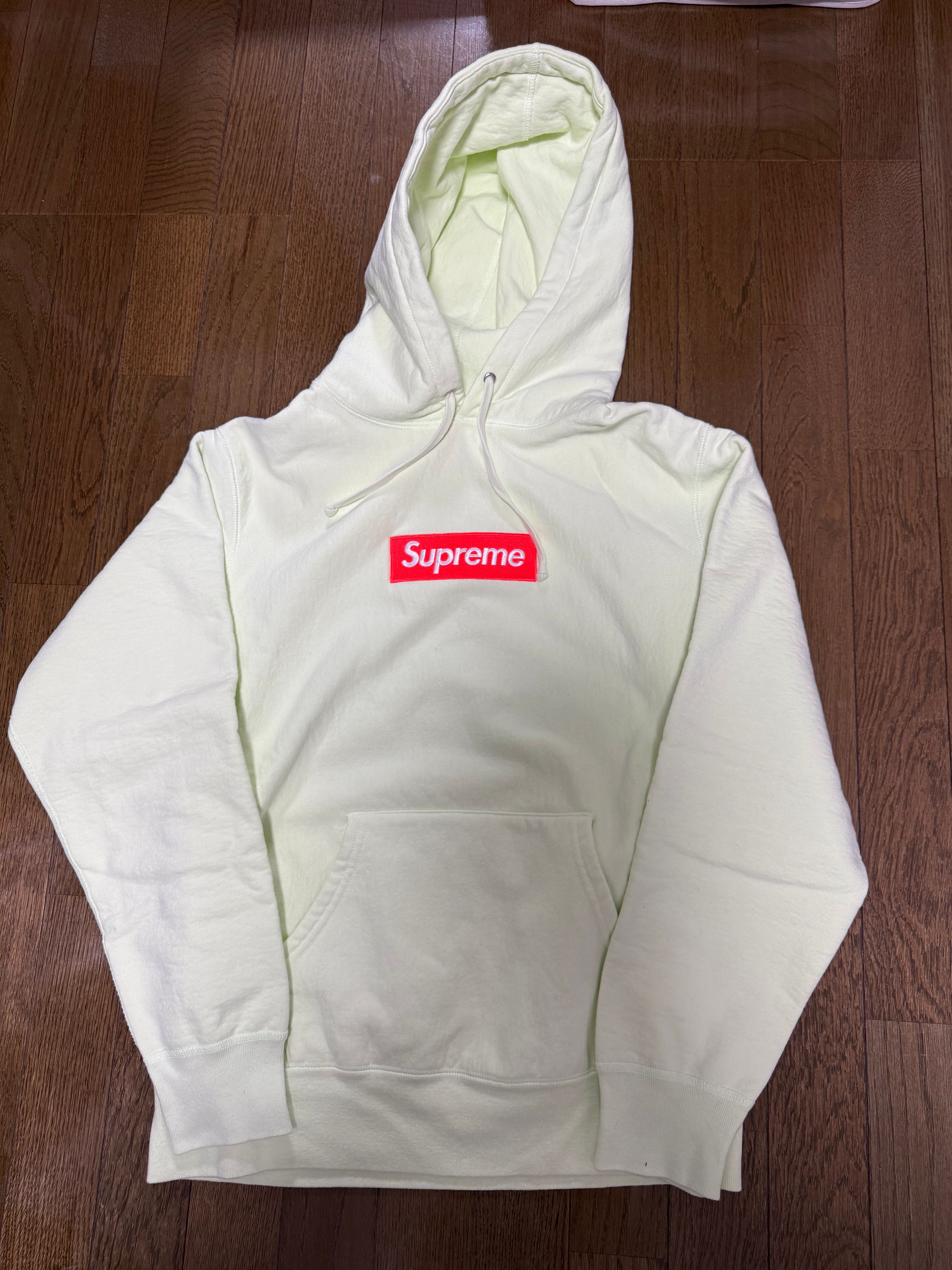 Supreme Box Logo Hooded Sweatshirt "Pale Lime" (17FW)