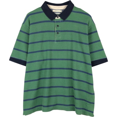 古着 90年代 エルエルビーン L.L.Bean 半袖 ボーダー ポロシャツ メンズXL相当 ヴィンテージ/eaa623051