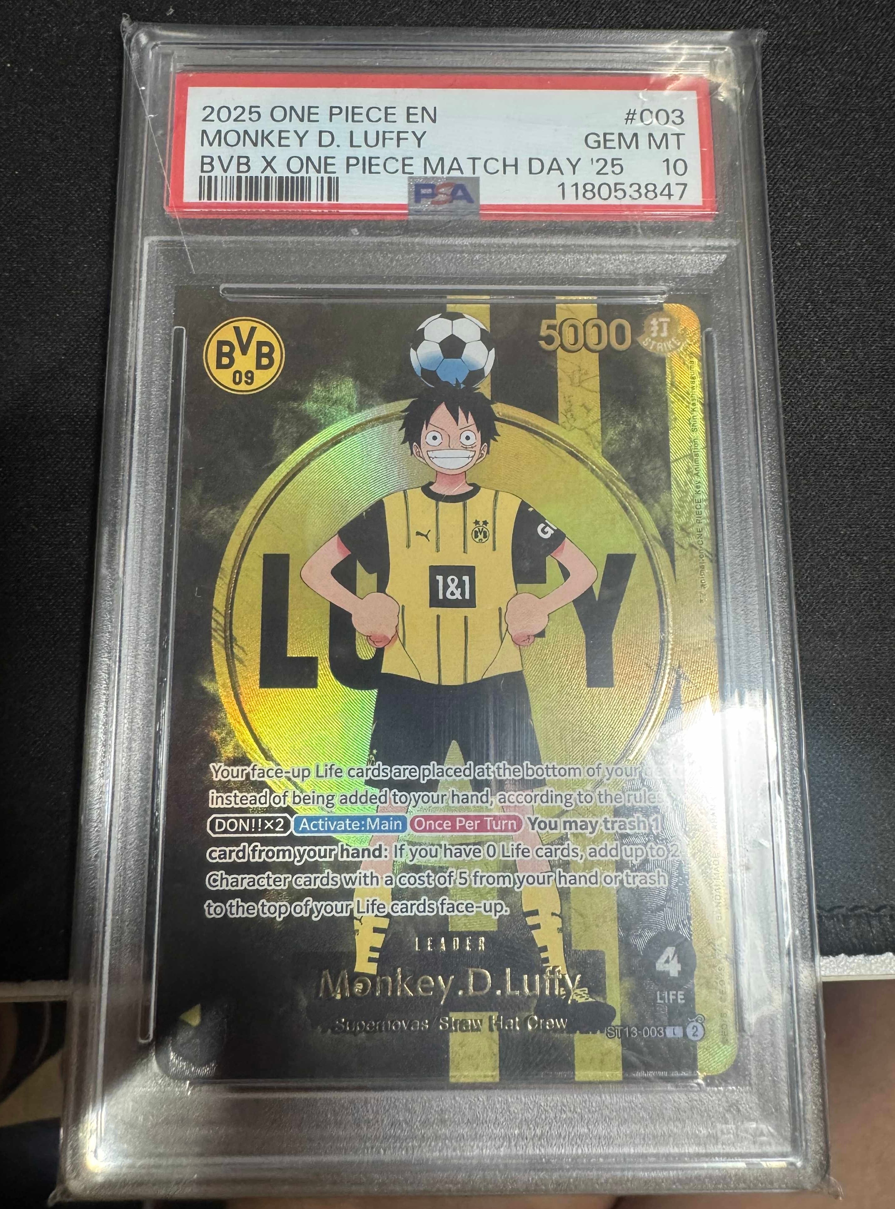 モンキー・D・ルフィ L [ST13-003]【英語版】(プロモーションカード「ボルシアドルトムント × ONE PIECE マッチデー 2025」)
