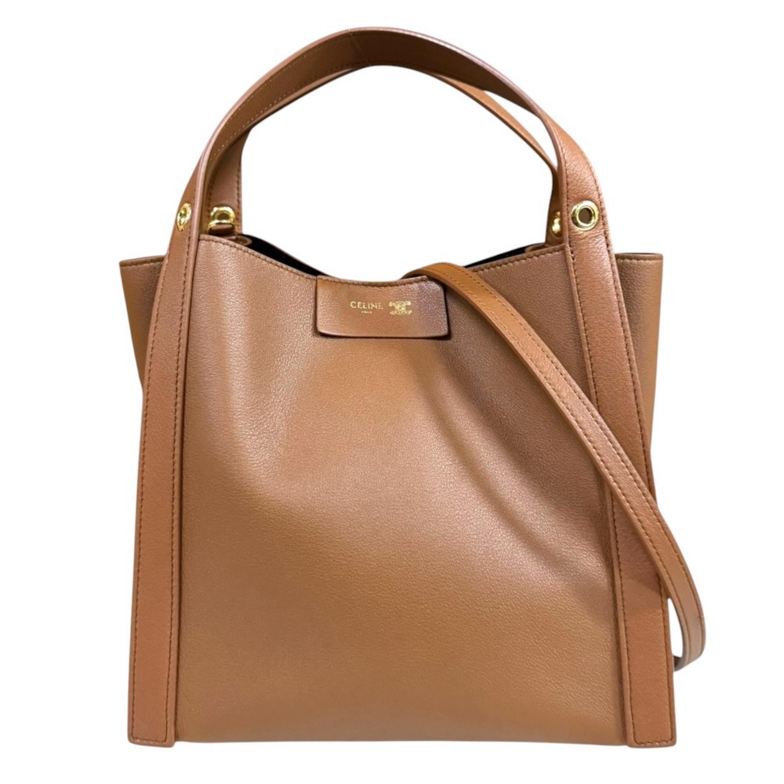 セリーヌ スモール キューボ バッグ ショルダーバッグ 124182T83.GFY5 ブラウン レディース CELINE  中古