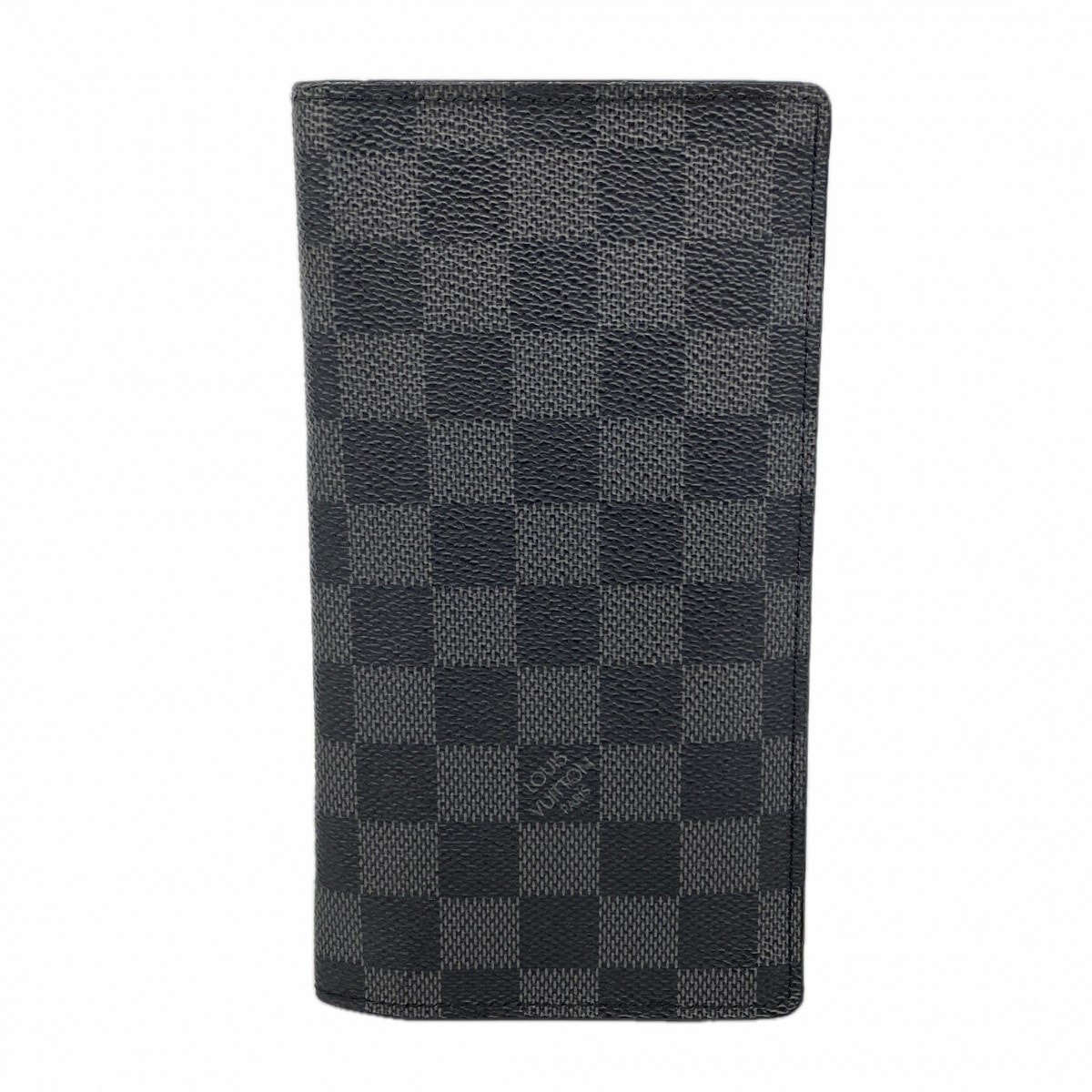 ★SALE【6ce5986-k】ルイヴィトン 長財布 ダミエ・グラフィット ポルトフォイユブラザ N62665 グレー ブラック【中古】メンズ